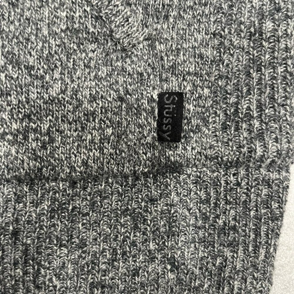 [L]Stussy Lamb Wool Full Zip Hoodie Jacket - Picture 3 of 13